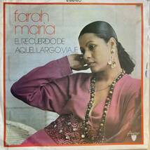 キューバ盤LP Farah Maria / El Recuerdo De Aquel Largo Viaje シャンソン CUBA 南米音楽 ラテン Areito LD-3381_画像1