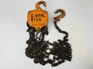 【No649】VITAL チェーンブロック 1ton 吊上げ 中古