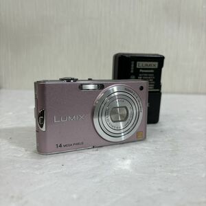 [K2874]1円スタート！ Panasonic LUMIX DMC-FM66 パナソニック ルミッスス コンパクトデジタルカメラ バッテリー バッテリーチャージャー付