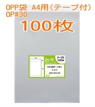 ★大特価★ 新品 OPP袋 A4用 テープ付 100枚 (送料込)_画像1