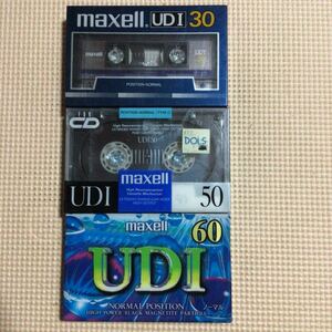 maxell UDⅠ 30.50.60 ノーマルポジション カセットテープ【未開封新品】■■