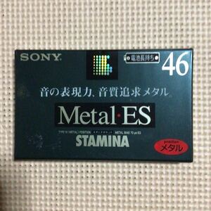 SONY STAMINA METAL ES 46 metal position cassette tape [ unopened new goods ]##