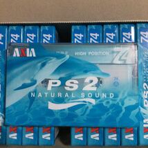 AXIA PS2 74 NATURAL SOUND 【外箱付き10本セット】ハイポジション カセットテープ【未開封新品】●_画像4