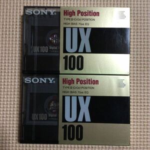 SONY UX 100 ハイポジション カセットテープ2本セット【未開封新品】■■