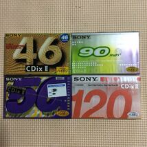 SONY CDixⅡ 46.50.90.120 ハイポジション カセットテープ4本セット【未開封新品】■■_画像1