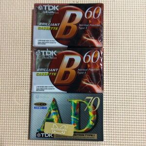 TDK B 60x2.AD 70 ノーマルポジション カセットテープ【未開封新品】■■