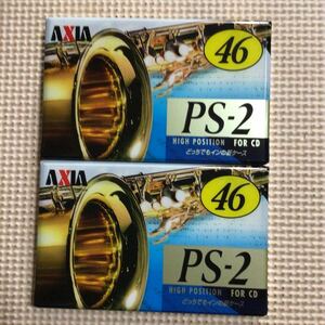 AXIA PS-2 46 ハイポジション カセットテープ2本セット【未開封新品】■■