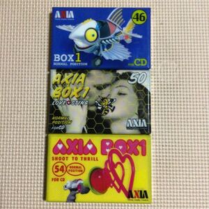 AXIA BOX1 46.50.54 ノーマルポジション カセットテープ3本セット【未開封新品】■■