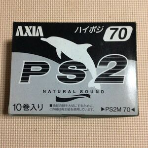 AXIA PS2 70 NATURAL SOUND【外箱付き10本セット】ハイポジション カセットテープ【未開封新品】●