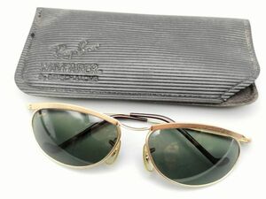 C1 1円～ 中古品 B&L RAY-BAN ボシュロムレイバン OLYMPIAN オリンピアン W2568 MatteGold/G-15 ゴールド サングラス ヴィンテージ