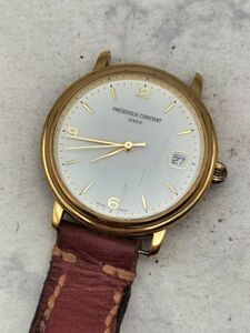 C64 1円~ 稼働品 フレデリックコンスタント FC300/310×35/36 FREDERIQUECONSTANT 自動巻き デイト 腕時計 白文字盤 ステンレス 社外ベルト