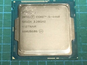 CPU Intel Core i5-4460 4C/4T 3.20GHz SR1QK / HD4600Graphics 動作品、ネコポス発送