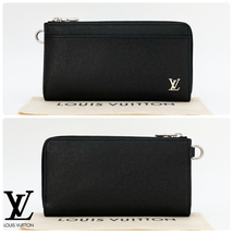 【極美品】ルイヴィトン LOUIS VUITTON タイガ ジッピー・ドラゴンヌ M69409 ブラック RFID ICチップ ラウンドファスナー 送料無料 送料込_画像2