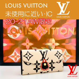 【極上美品】限定！ルイヴィトン LOUISVUITTON 20-21AW モノグラム クラフティ アンプラント ポルトフォイユ サラ RFID M69514 IC 送料無料