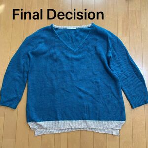 Final Decision薄手ニット