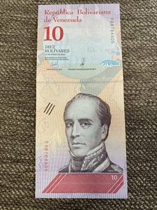【未使用 】10ボリバル　ベネズエラ 紙幣⑤