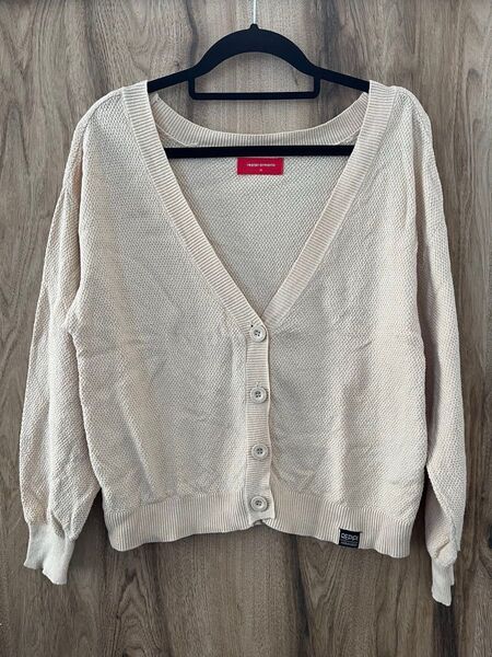 レピピアルマリオ カーディガン ニット 長袖 ベージュ M 美品 キッズブランド 子供服 ガールズ