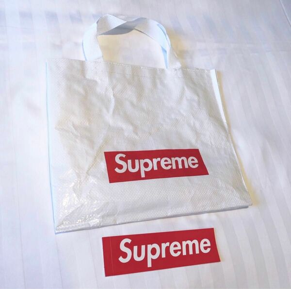 非売品　ショッパー　バック　エコバック　supreme ボックスロゴ ショッパー シュプリーム box logo エコバッグ