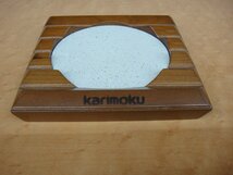 KC06 美品 カリモク 珪藻土/木製 コースター 5枚セット karimoku_画像3
