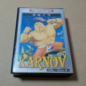 【ジャンク品】カルノフ ナムコ ファミコン レトロゲーム 箱説あり ジャケット切り取りあり