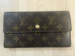 美品　LOUIS VUITTON ルイヴィトン　M61217 ポルトフォイユインターナショナル　モノグラム　3つ折り長財布