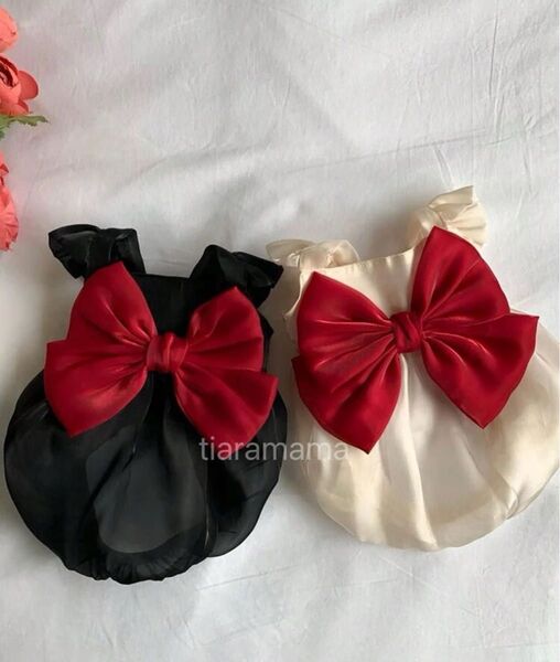 リボン可愛いバルーンワンピース 犬服 猫服おしゃれワンピース ペット用品