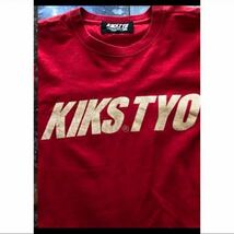 Y キックスティーワイオーKIKSTYO ロゴプリント　トップス半袖Tシャツ　赤_画像2