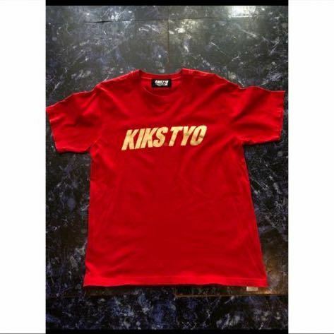 Y キックスティーワイオーKIKSTYO ロゴプリント　トップス半袖Tシャツ　赤