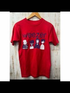 Y giant ジャイアント weezer ウィーザー バンT 赤 綿100