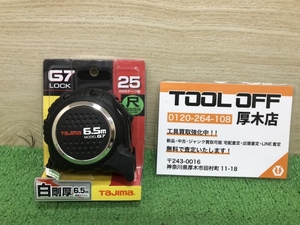 012◆未使用品◆TAJIMA G7ロック25 6.5m尺相当目盛付 G7L2565S