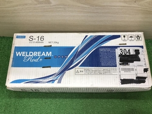 012◆未使用品◆日鉄溶接工業 溶接棒　20Kg（5Kg×4） S-16　3.2×400mm　※箱状態難あり