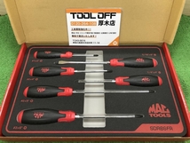 012◆未使用品◆MACTOOLS グリップスクリュードライバーセット SDRB6FR_画像1