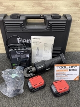 013♪未使用品♪パナソニック Panasonic 充電圧着器+ケーブルカッター刃 EZ1W31F10SーB+EZ9X350 10.8V_画像1