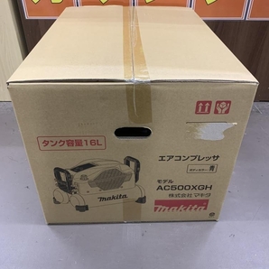 013♪未使用品・即決価格♪マキタ makita 高圧エアーコンプレッサー AC500XGH 青色 高圧4口 16Lの画像3