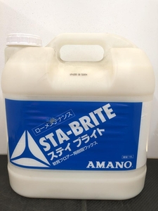 016■未使用品■アマノ　AMANO 床用ワックス　ステイブライト　樹脂ワックス VF-435500　10L　長期保管品