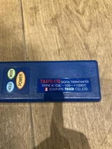 019■ジャンク品■TASCO デジタル温度計 TA410-110 動作未確認の為ジャンク_画像3