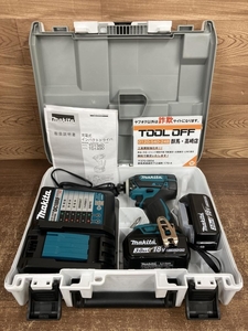 002○未使用品○マキタ makita　インパクトドライバ TD149DRFX　18V　3.0Ah　バッテリ2個、充電器、ケース　高崎店