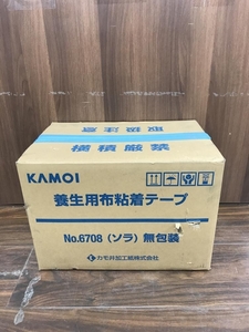 006□未使用品・即決価格□カモイ 養生用布粘着テープ No.6708　ソラ　無包装 25mm　60巻入