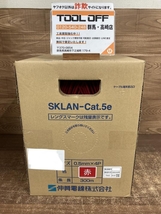 002○未使用品○伸興電線 LANケーブル SKLAN-Cat.5e　0.5mm×4P 300m 　赤色　製造2024.2月　高崎店_画像1