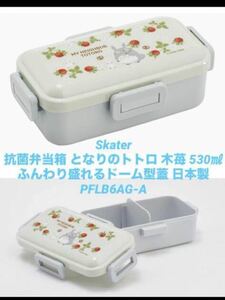 スケーター(Skater)抗菌弁当箱 となりのトトロ スタジオジブリ 木苺 530　ふんわり盛れる ドーム型蓋 女性用　日本製 PFLB6AG-A新品