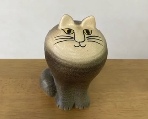美品 LISA LARSON Cat Maya リサラーソン キャットマヤ 猫 置物 北欧インテリア 陶器 中サイズ