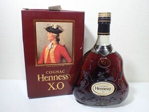 豊G267/8J自☆古酒未開栓 Hennessy ヘネシー XO グリーンボトル 金キャップ 700ml 40% コニャック ブランデー☆