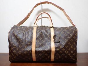 豊G420/1J◆LOUIS VUITTON ルイ・ヴィトン LV キーポル 50 旅行バッグ ハンドバッグ ボストン モノグラム エベヌ◆