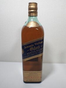 豊G259/8J自☆古酒未開栓 JOHNNIE WALKER OLDEST ジョニーウォーカー ブルーラベル グリーンボトル オールデスト 750ml 43度☆