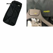 １円 FENDI フェンディ ムートンコート 襟元ミンク セレリア ズッカ柄 ブラウン系 レディース アウター_画像10