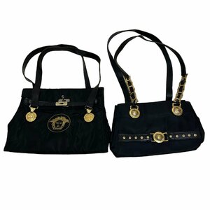 VERSACE ヴェルサーチ ジャンニヴェルサーチ メデューサ サンバースト ナイロントート 2点セット