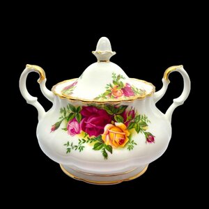 ☆ROYAL ALBERT ロイヤルアルバート シュガーポット オールド カントリー ローズ 食器