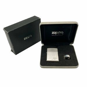 ZIPPO ジッポー リング付きライター 限定リング付き 三面加工 シルバー シルバー925