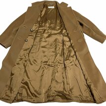 MAX MARA マックスマーラ ロングコート 肩パット入り アンゴラ混 ウール ベージュ系 レディース サイズ38 ※虫食い 素材表記なし アウター_画像5