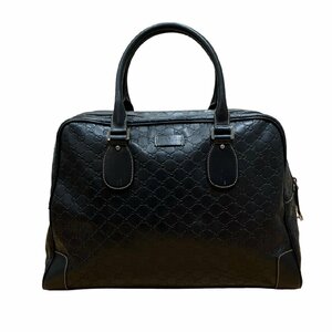 GUCCI グッチ GG シマライン ハンドボストンバッグ 黒 145956 213517